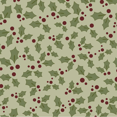Heidi Grace - Sugar Plum Forest  Holly with Flocking 12x12 paper (pack of 5)